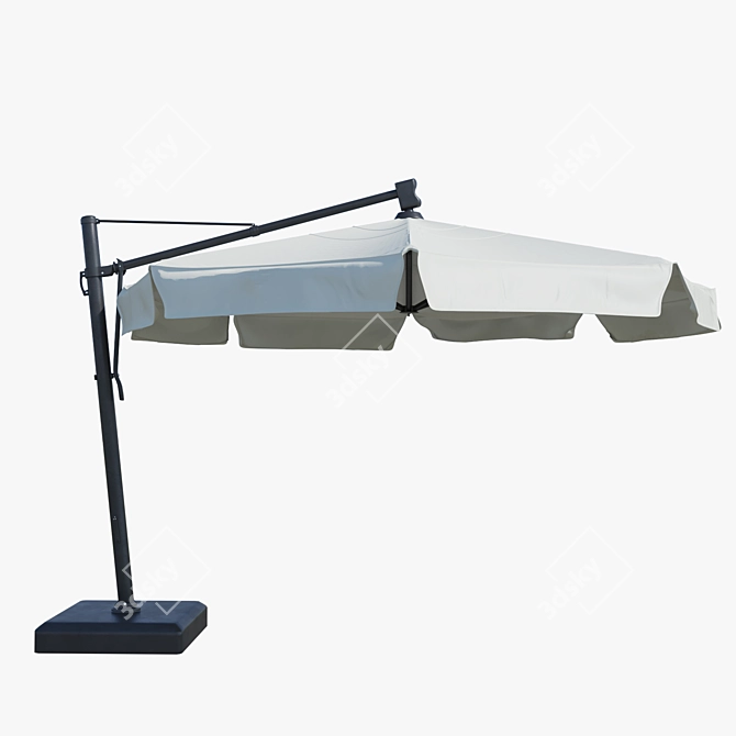 Sun Shade Patio Umbrella 3D model image 1