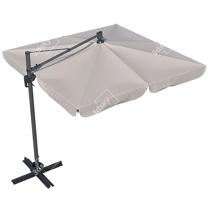 Sleek Outdoor Shade Solution 3D model image 1