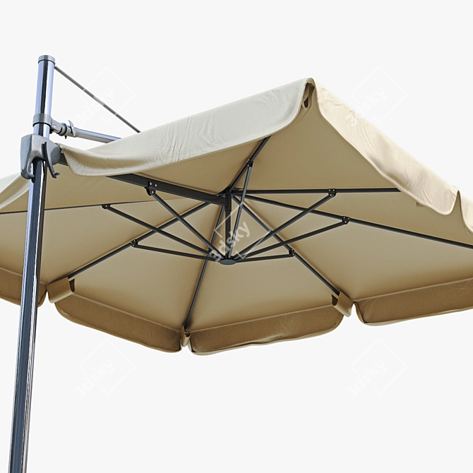 Sleek Outdoor Shade Solution 3D model image 2