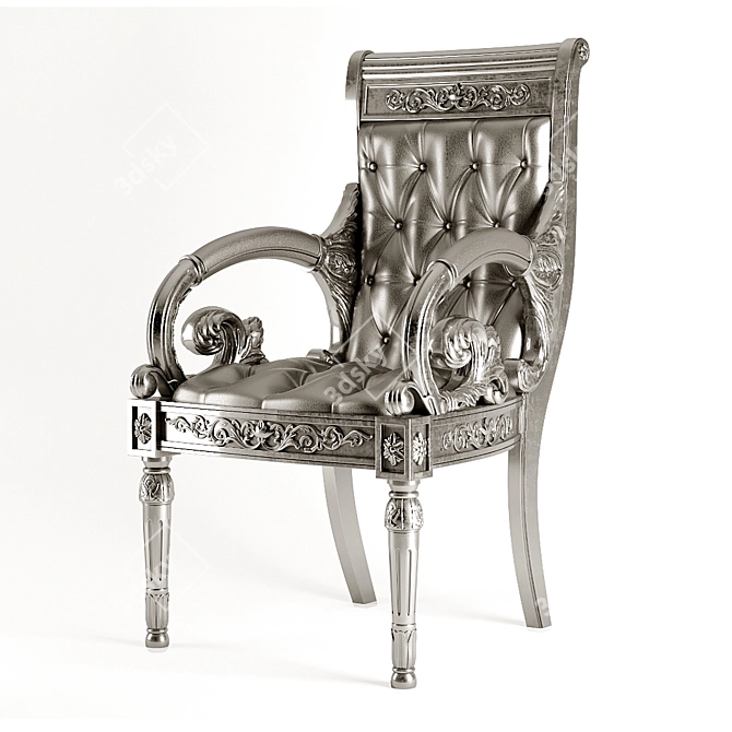 Elegant Versace Vanitas Armchair 3D model image 1