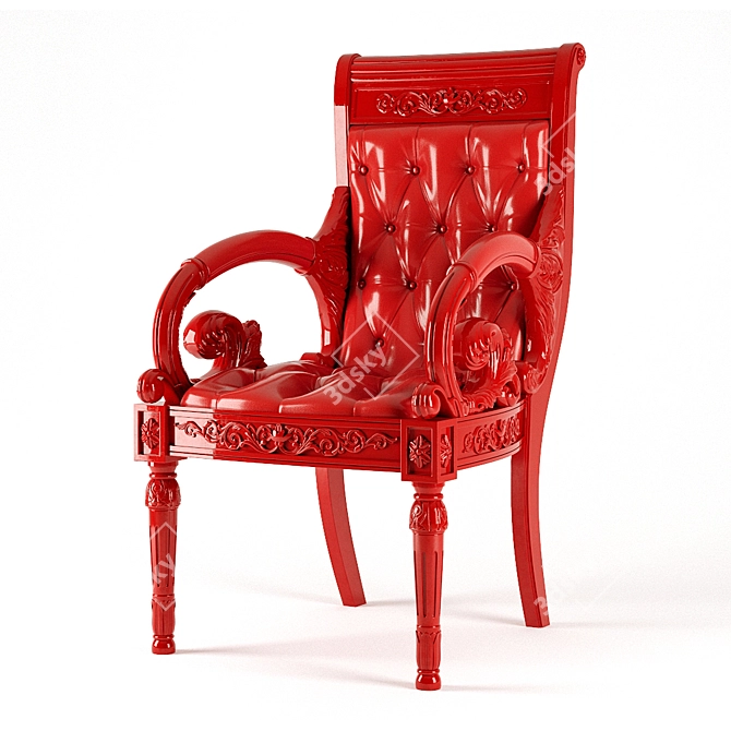 Elegant Versace Vanitas Armchair 3D model image 2