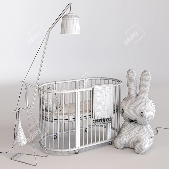 Adaptable Sleepi Crib 3D model image 3