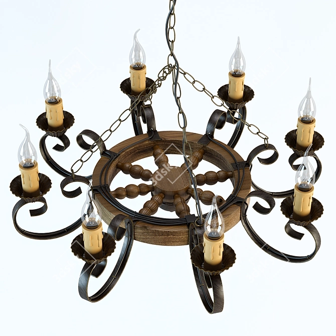 Taverna Hanging Chandelier - Elegant Illumination 3D model image 3