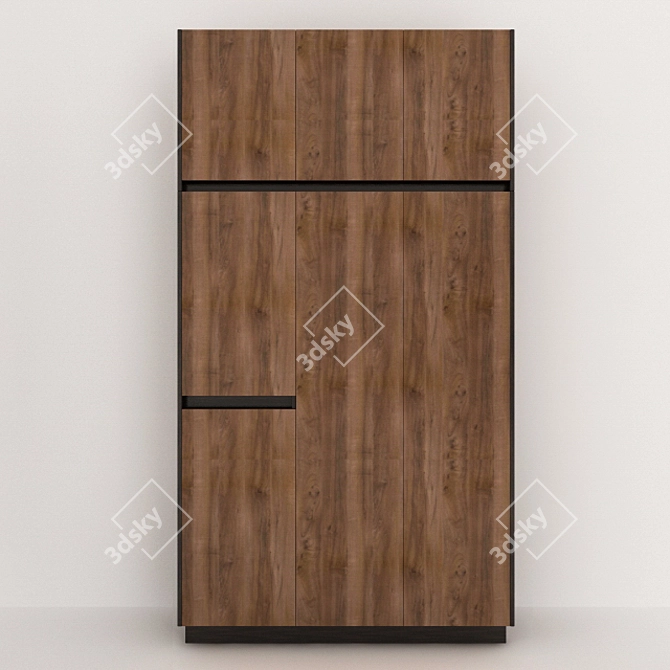 Rustic Wood Closet 3D model image 2