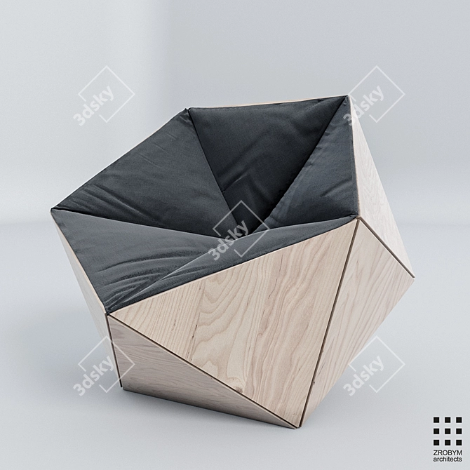 ZROBYM's Architectural Chair 3D model image 1