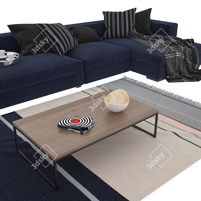 BoConcept Cenova Set: Sleek and Stylish Contemporary Living Collection 3D model image 2