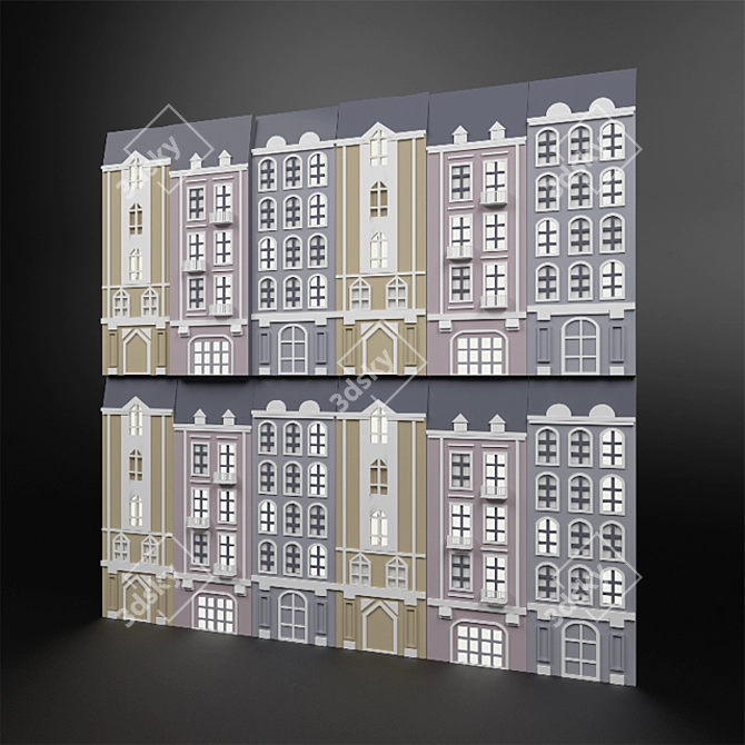 Decorative Plywood Panel for Tiling 3D model image 2