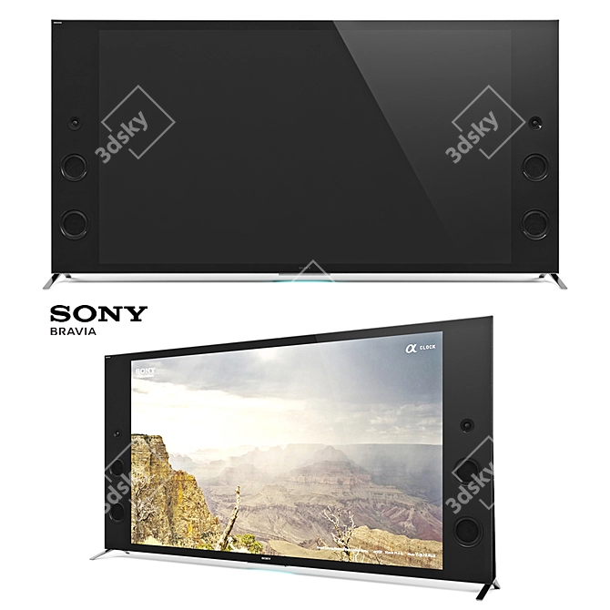 Sony X94C X93C 4K Ultra HD Smart TV 3D model image 1