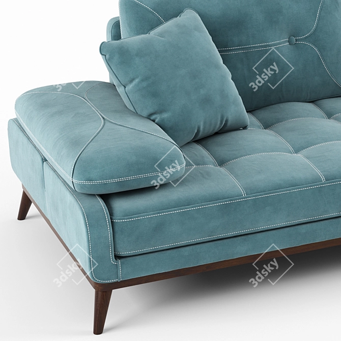 Pralin Koltuk Takımı: Elegant Double Seat 3D model image 2