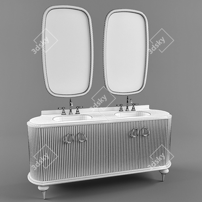 Tessoro RIVOLI 180 Washbasin Set 3D model image 3