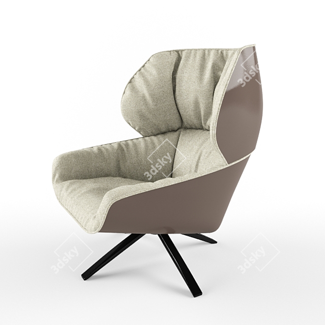 Stylish Armchair by B&B Italia 3D model image 2