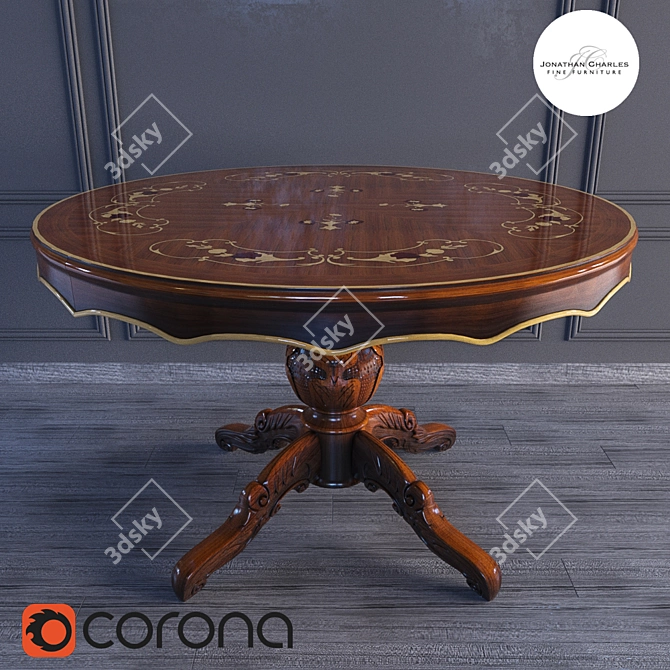 Stol_244 - Sleek Modern Table 3D model image 2