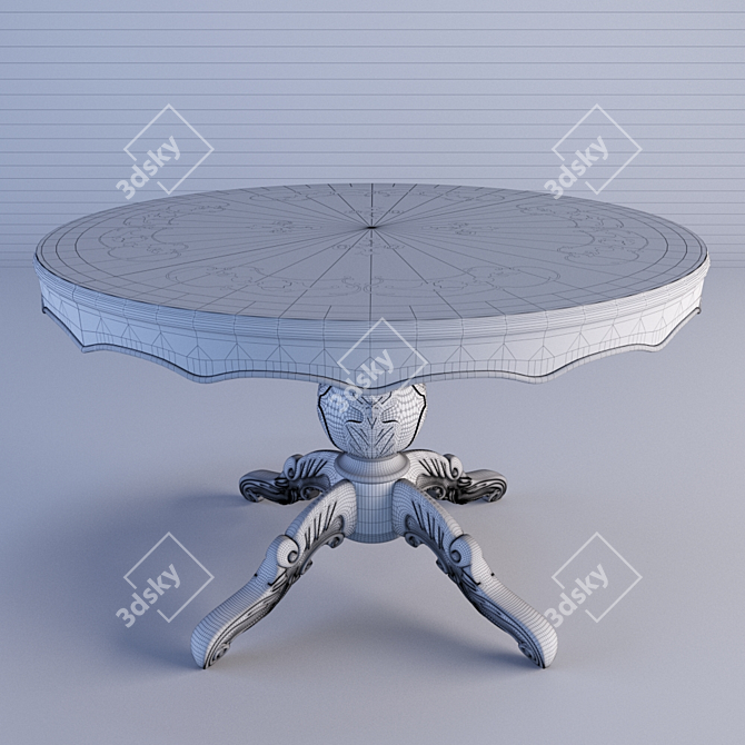 Stol_244 - Sleek Modern Table 3D model image 3