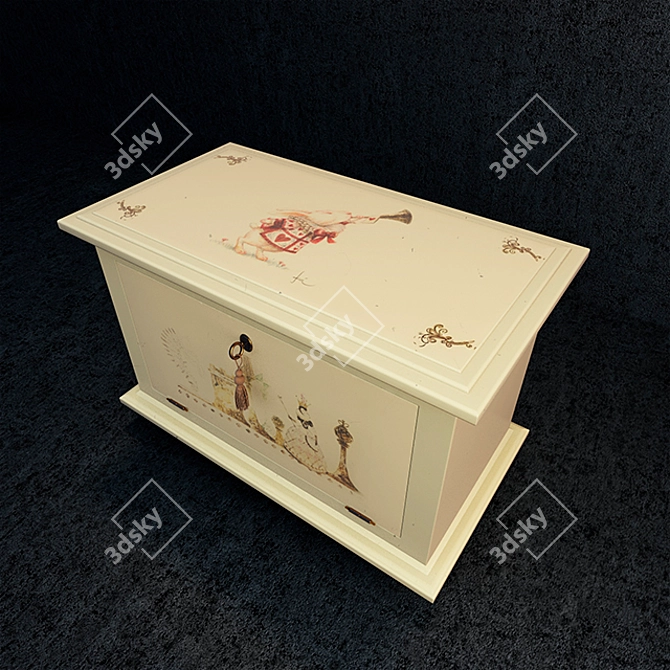 Stylish Alice Chest 3D model image 2