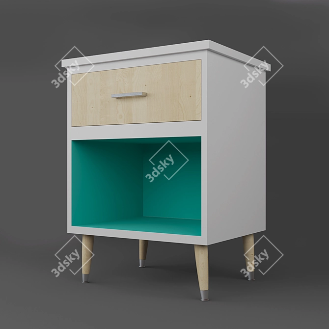 Scandi Chic Cabinet 3D model image 1