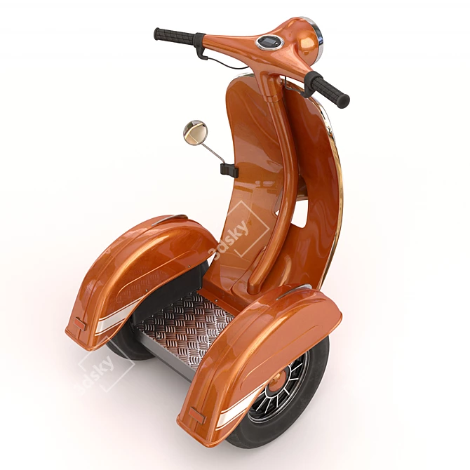 Vespa Segway Electric Scooter 3D model image 2