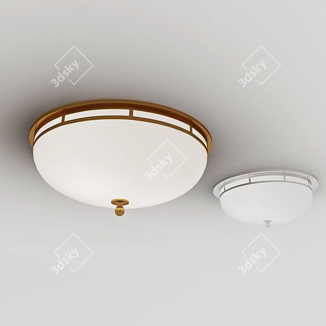 Circa Openwork Ceiling Lamp - Elegant Illumination for Every Space 3D model image 2