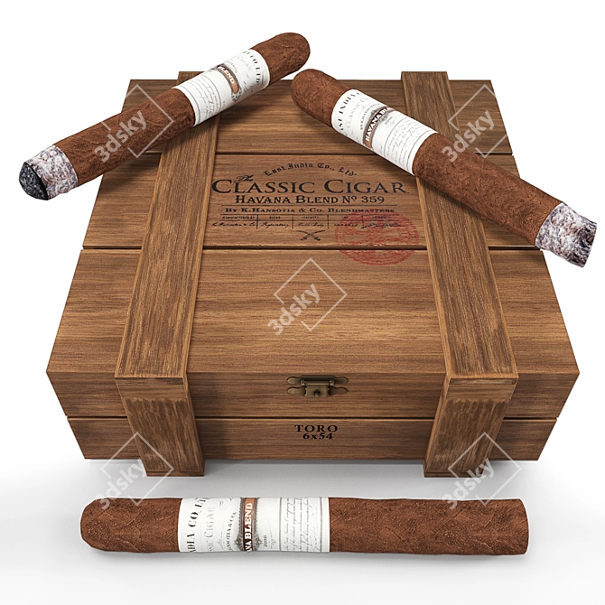 Gurkha Havana Blend Cigar: Classic Sophistication 3D model image 2