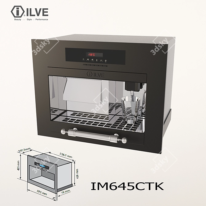 Ice Machine ILVE IM645CTK 3D model image 1