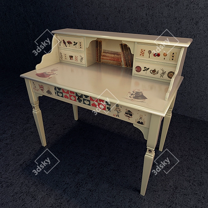 Alice Office Desk 3D model image 2