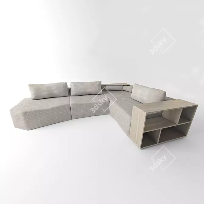 Comfort Haven Sofa 3D model image 2