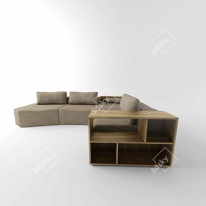 Comfort Haven Sofa 3D model image 3