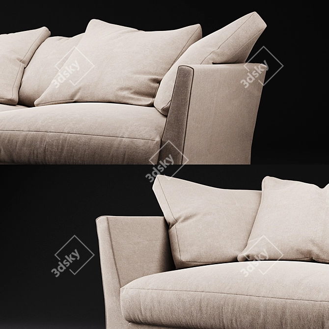 Elevate your space with Meridiani Queen sofa 3D model image 3