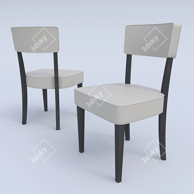 Elegant MHLIVING Egoist Chair 3D model image 1