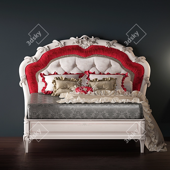Bol 029 L Luxury Italian Bed 3D model image 2