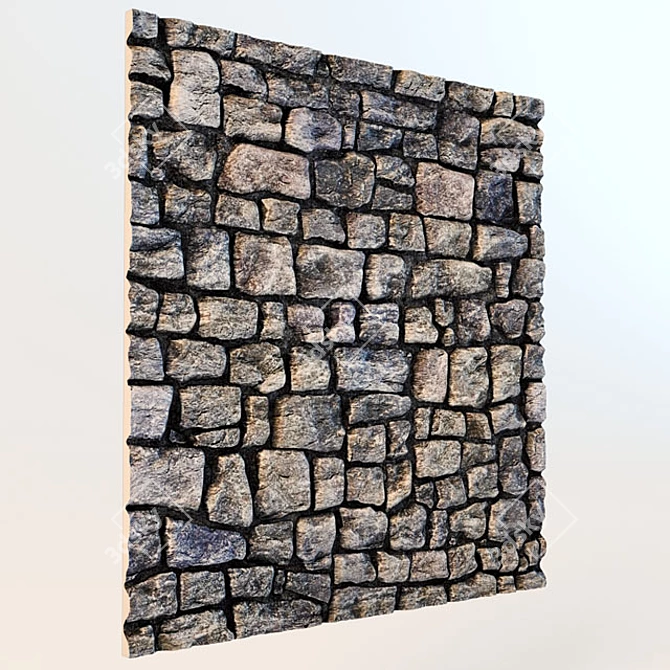 Eternal Stone Wall Pattern 3D model image 2