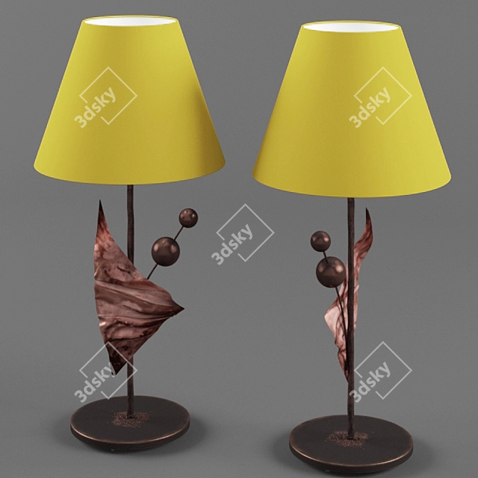 Gialo Table Lamp - 400x860 (h) 3D model image 2