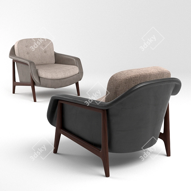 
"Stylish Stella Armchair by Espasso 3D model image 3