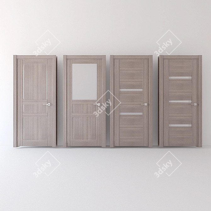 Eco Dorian Interior Doors: Modern Collection 3D model image 1