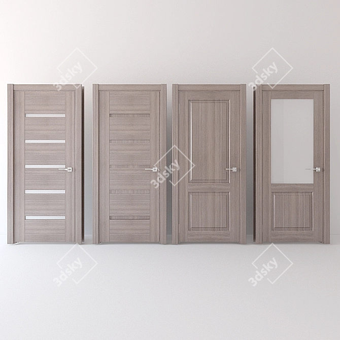 Eco Dorian Interior Doors: Modern Collection 3D model image 2