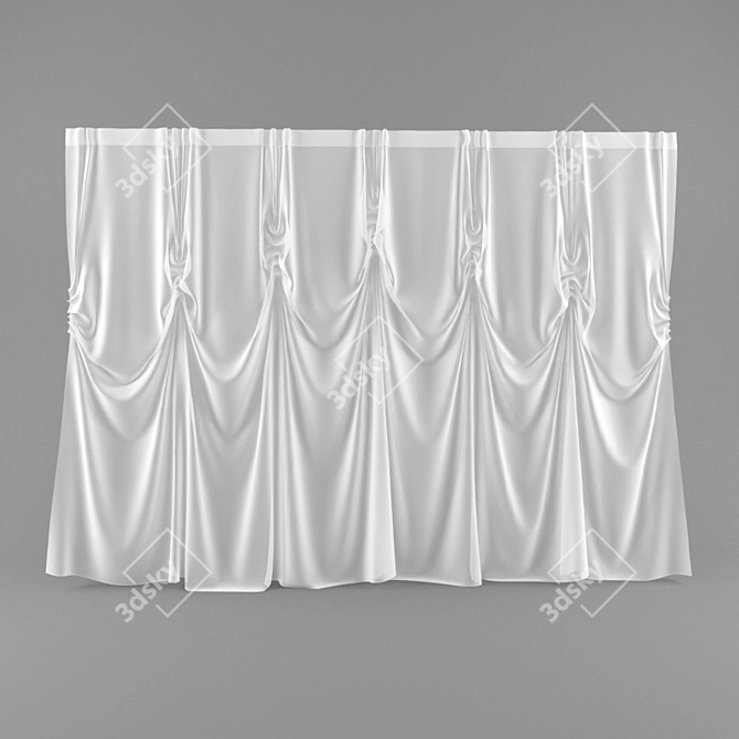 Title: Versatile Archive Curtains 3D model image 1