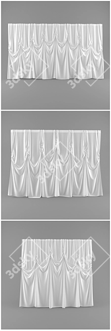 Title: Versatile Archive Curtains 3D model image 2