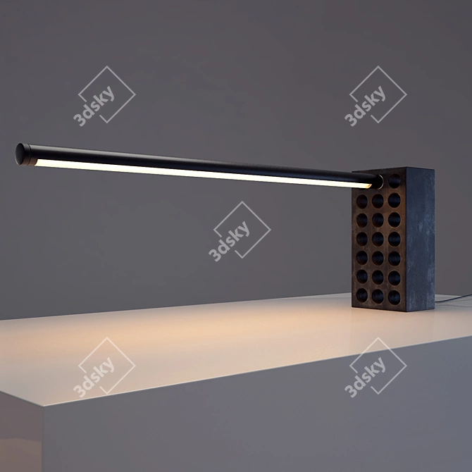 Brick Lamp: Illuminating Design Brilliance 3D model image 1