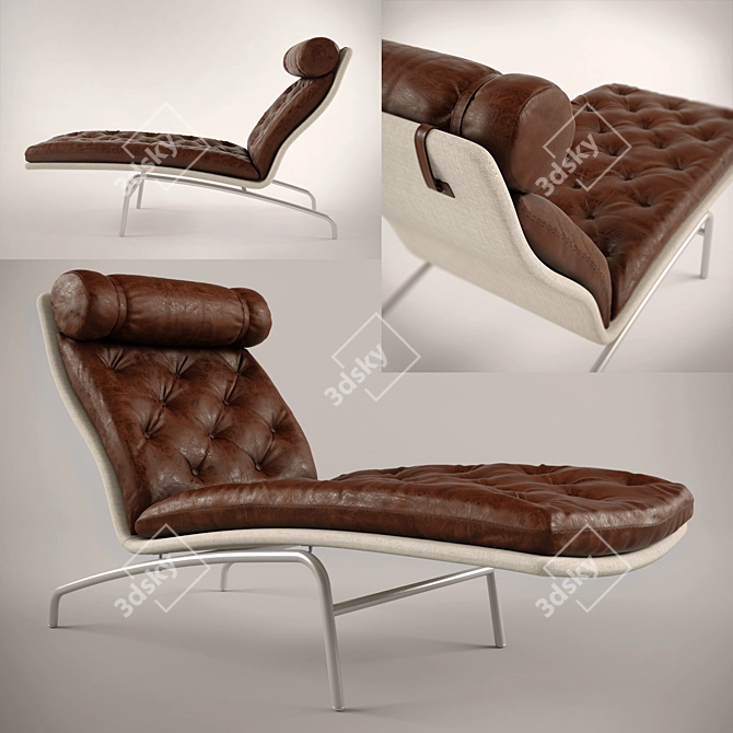 Minimalist AV72 Lounge Chair by Arne Vodder 3D model image 1
