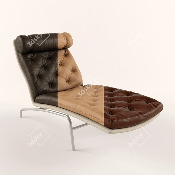Minimalist AV72 Lounge Chair by Arne Vodder 3D model image 2
