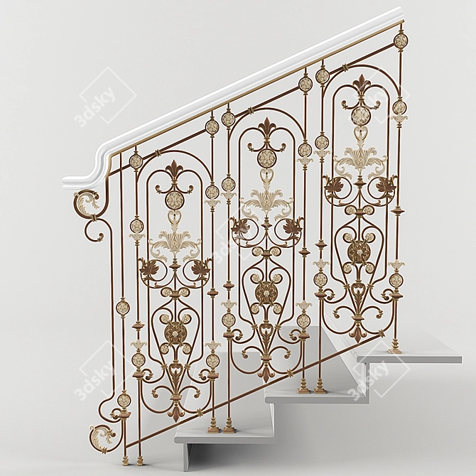  Artisanal Iron Fences  3D model image 1