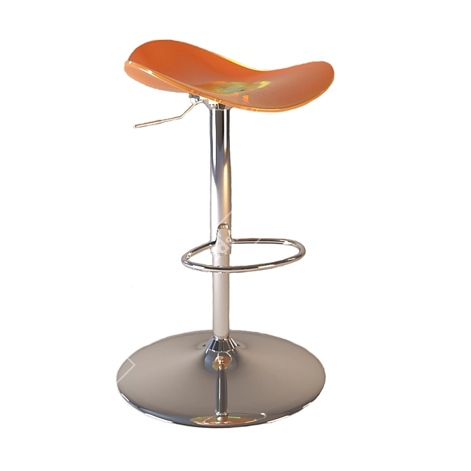 Elegant Bar Stool 3D model image 1