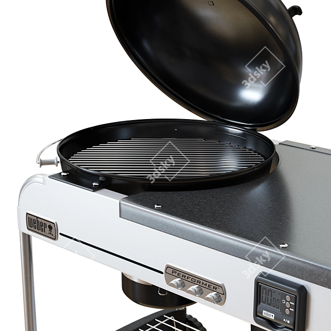 Deluxe GBS Charcoal Grill 3D model image 2