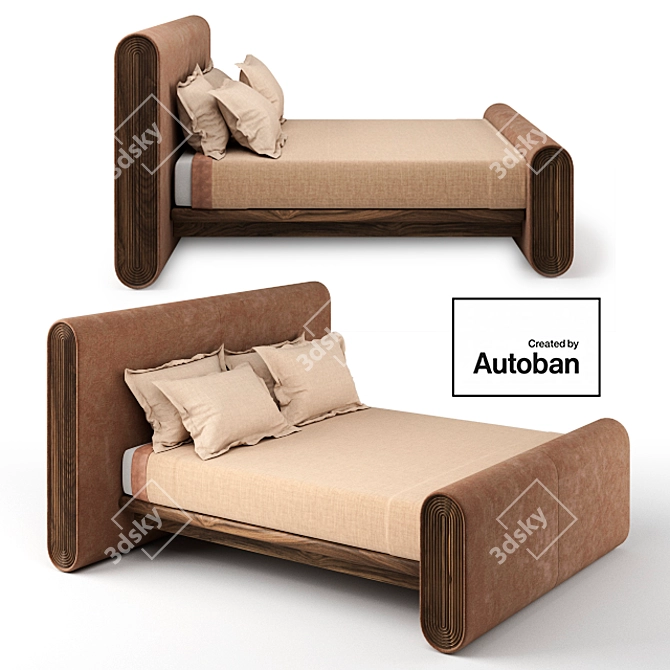 Union Bed: Harmoniously Crafted Masterpiece 3D model image 1