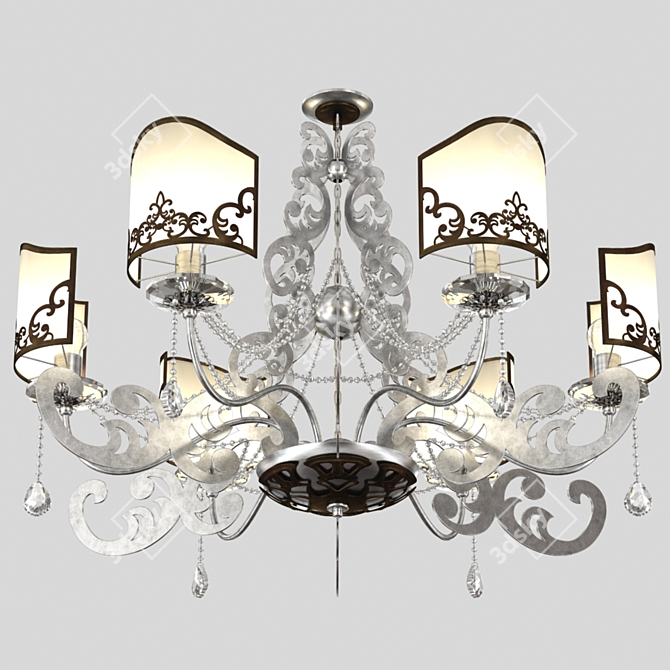 Elegant Versailles Chandelier 3D model image 3