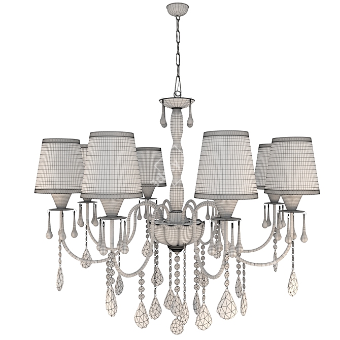 Wunderlicht Nocturne Chandelier 3D model image 2