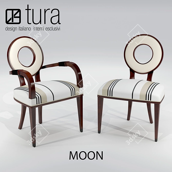 Tura Moon: Italian-designed Dining Furniture 3D model image 3