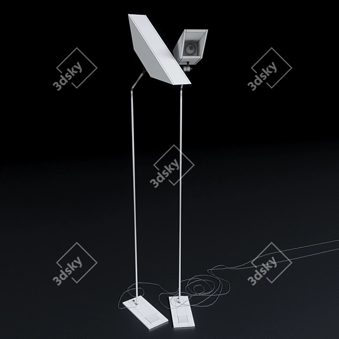 Wireless Elegance: Haim Evgi Floor Lamp 3D model image 3