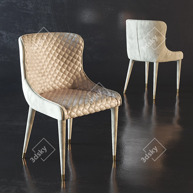 Elegant Cindy Chair: Deephouse Appeal 3D model image 1