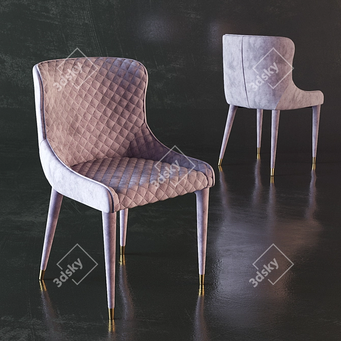 Elegant Cindy Chair: Deephouse Appeal 3D model image 2