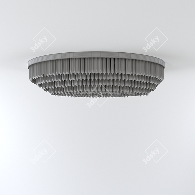 Elegant Oval Ceiling Light: Zonca Stellata 3D model image 3